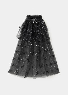 Halloween bat tulle cape — Black 2