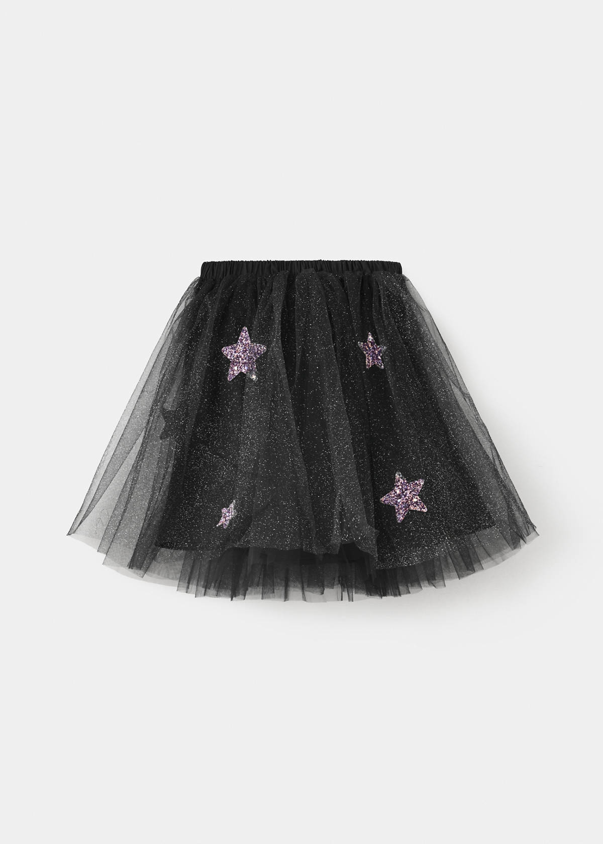 Halloween star tulle skirt — Black