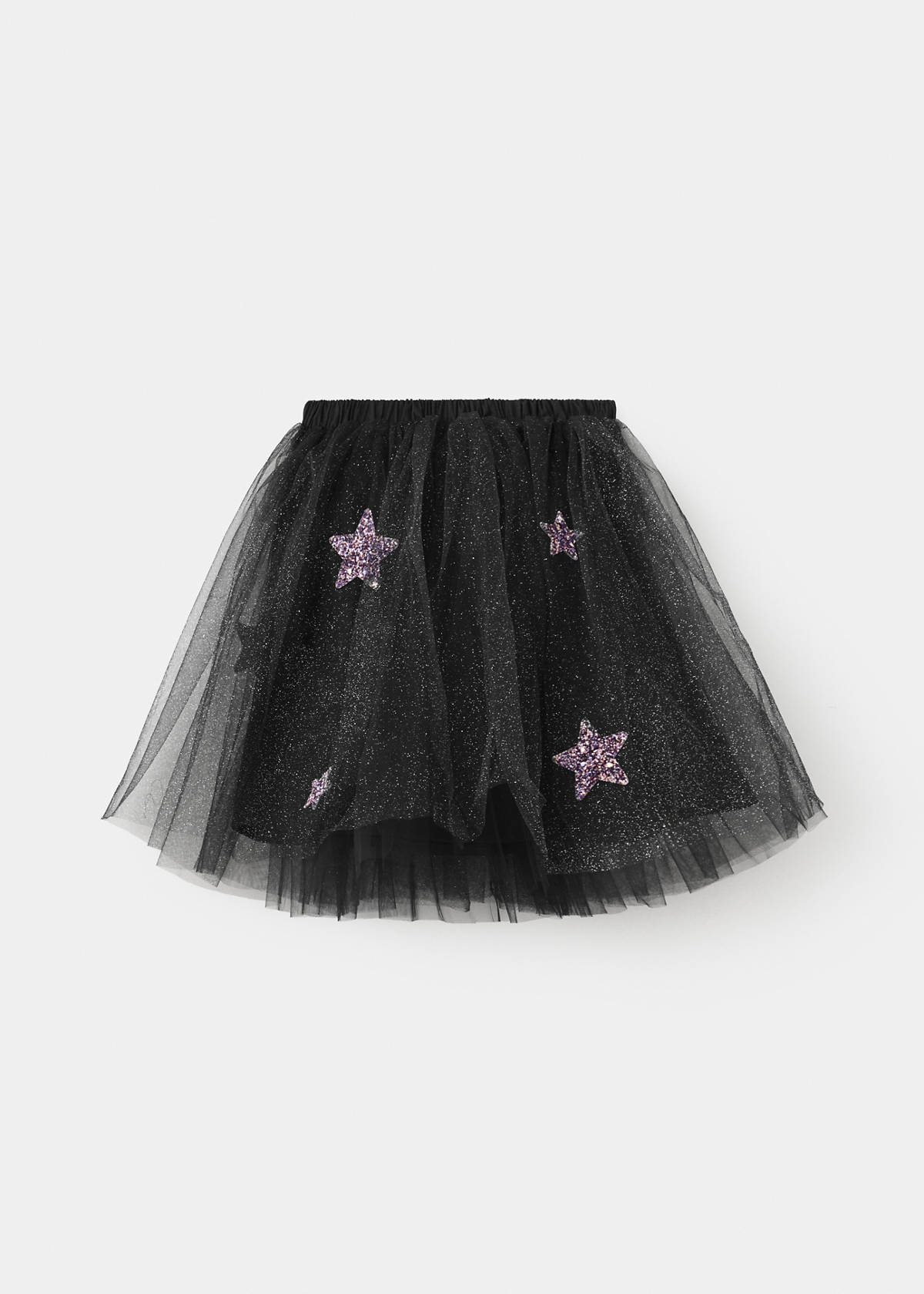 Halloween star tulle skirt — Black