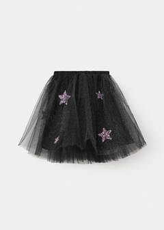 Halloween star tulle skirt — Black 3