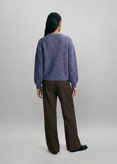 Straight-fit pleated trousers — Brown 5