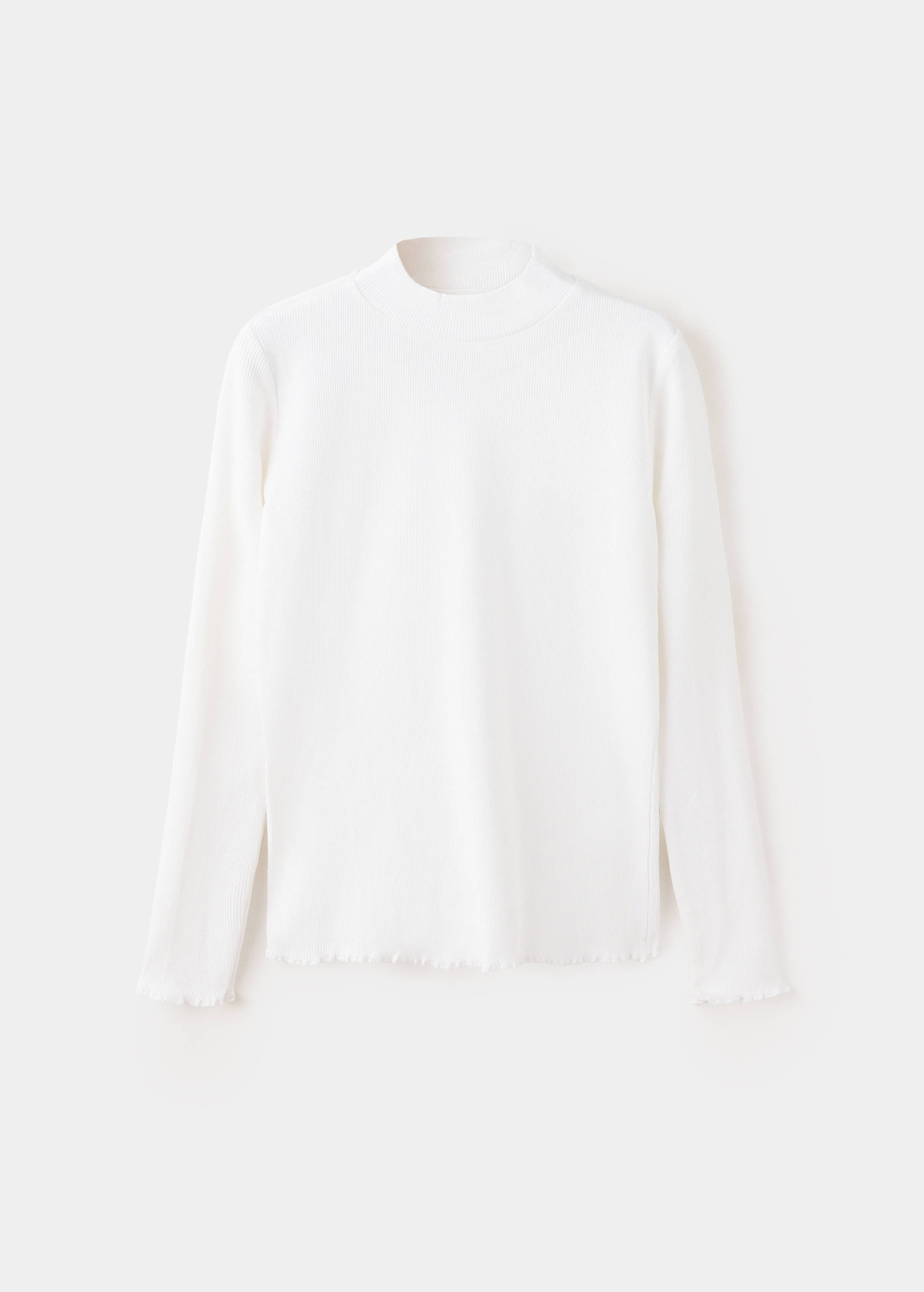T-shirt coton côtelé - Article sans modèle