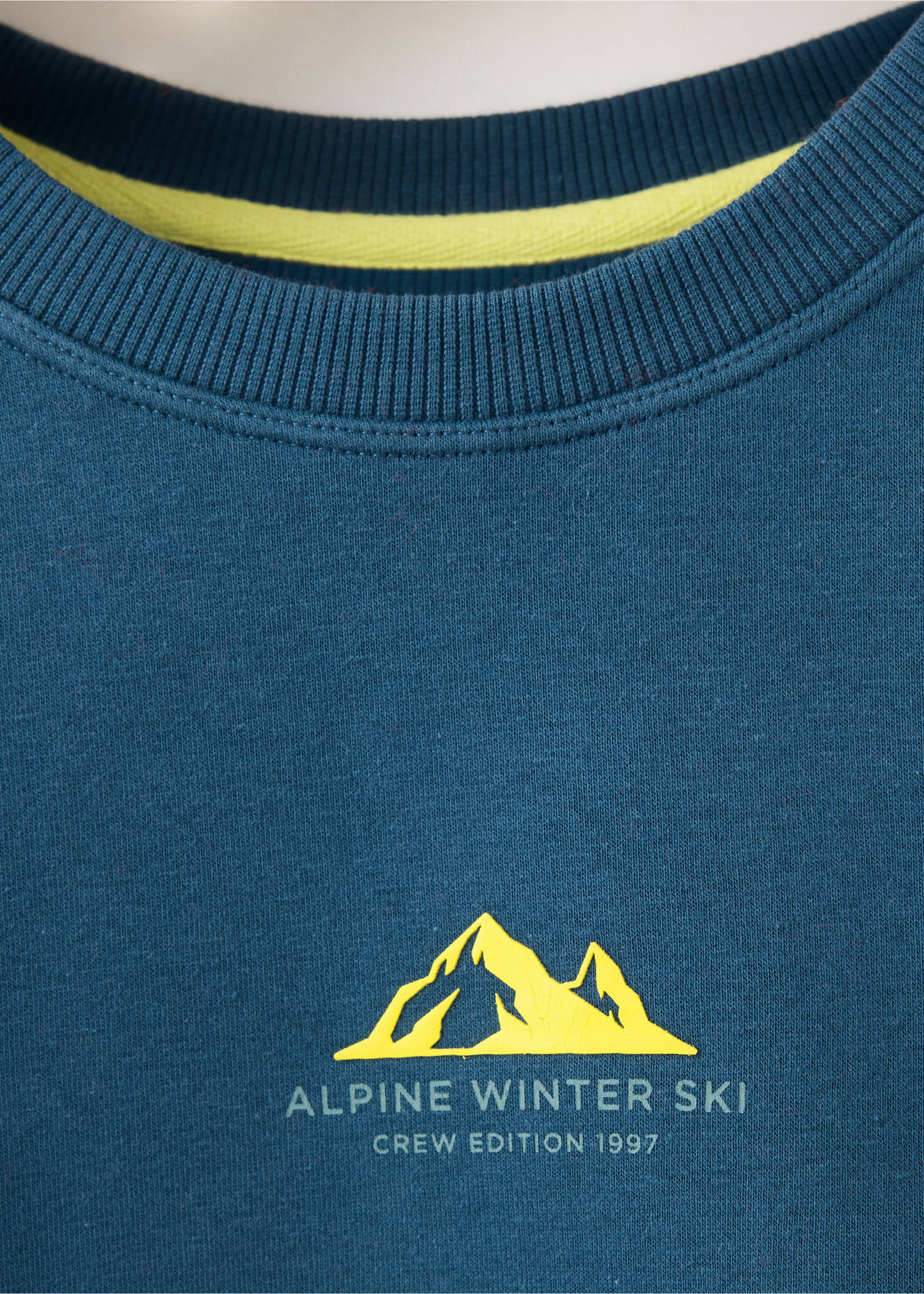 Printed cotton sweatshirt - Details of the article 8, Navy. Ref: 37047133-00.