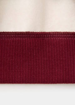 Striped cotton-blend sweatshirt — Maroon 7