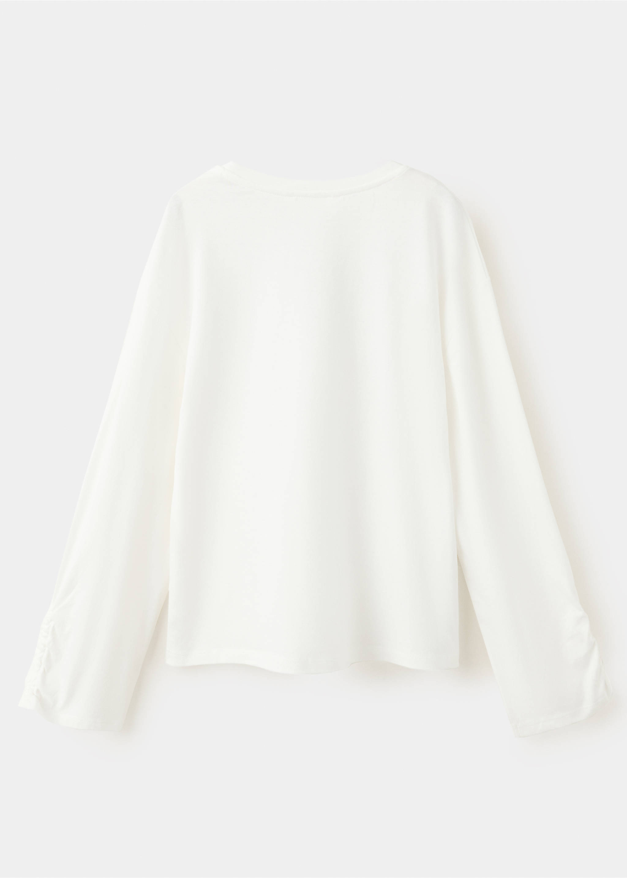 100% cotton printed t-shirt - Reverse of the article, Off White. Ref: 37047135-00.