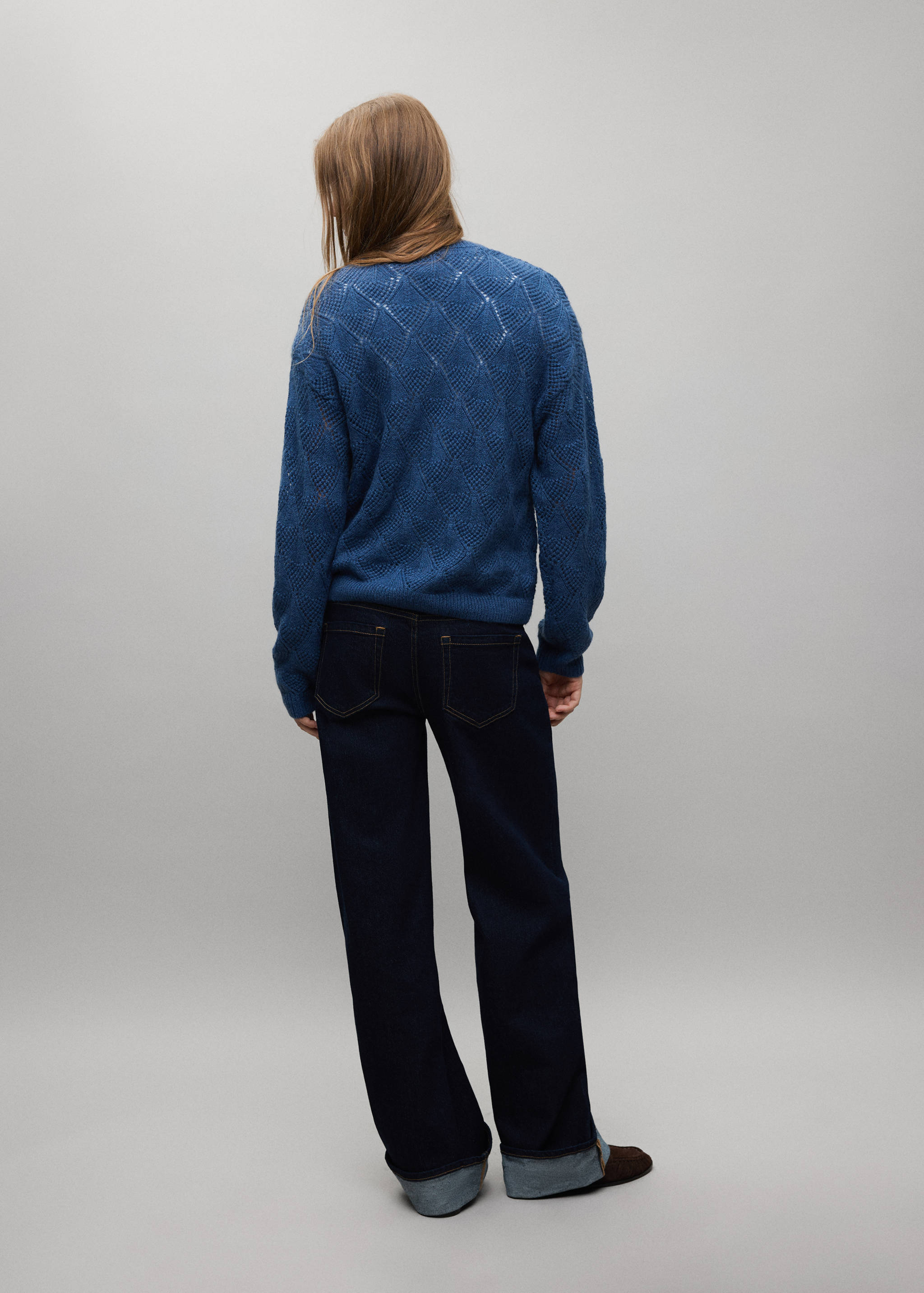 Openwork knit sweater - Reverse of the article