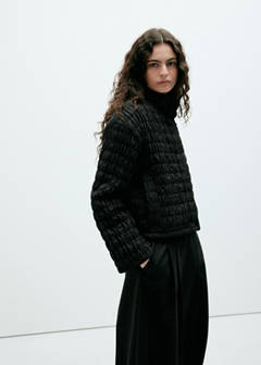 Padded honeycomb anorak — Black 1