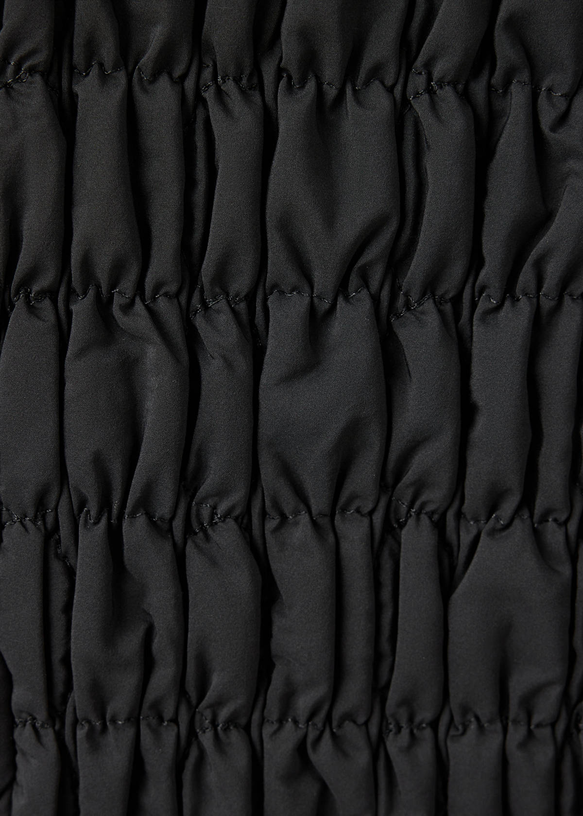 Padded honeycomb anorak — Black