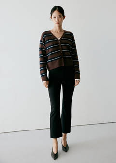 Fine-knit cardigan — Brown 2