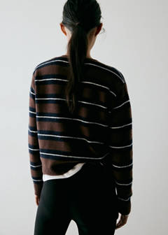 Fine-knit cardigan — Brown 3