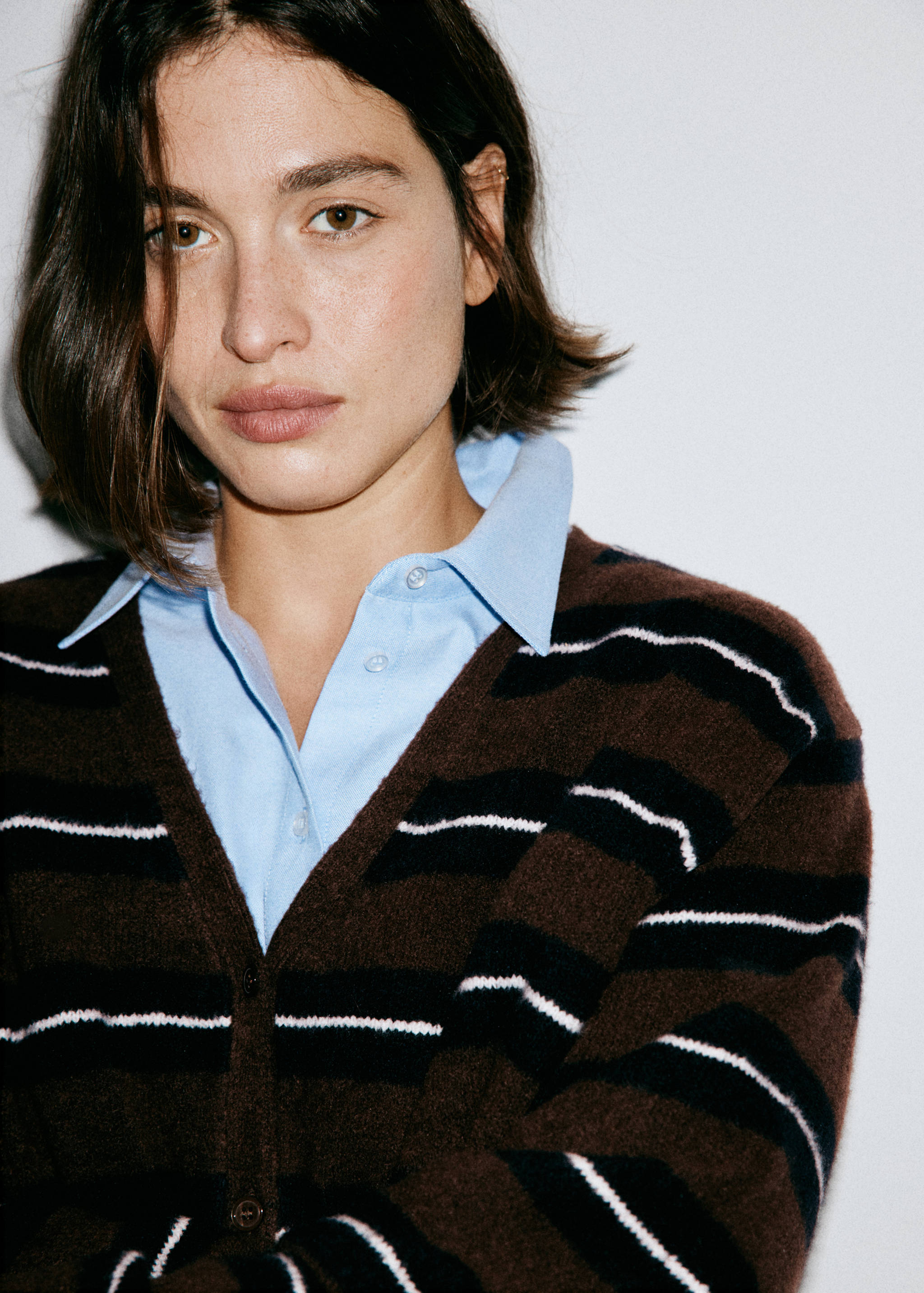 Stripped knit cardigan - Details of the article 4