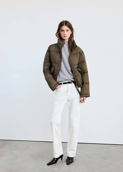 Quilted anorak with patch pockets — Khaki 2