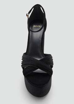 Velvet heel sandals — Black 6
