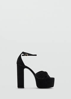 Velvet heel sandals — Black 2