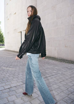 Wide leg jeans with pockets — Medium Blue 3