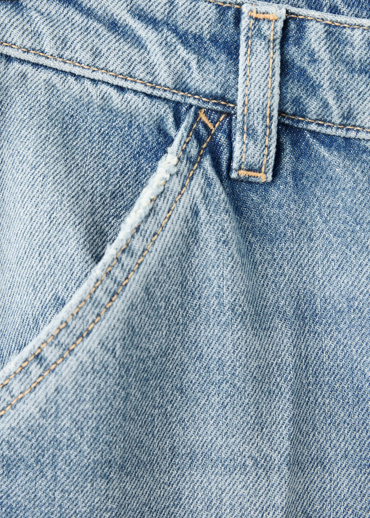 Wide leg jeans with pockets — Medium Blue