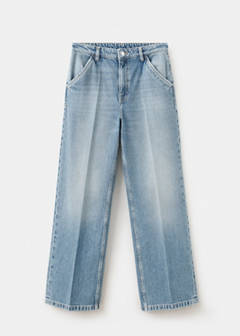 Wide leg jeans with pockets — Medium Blue 5