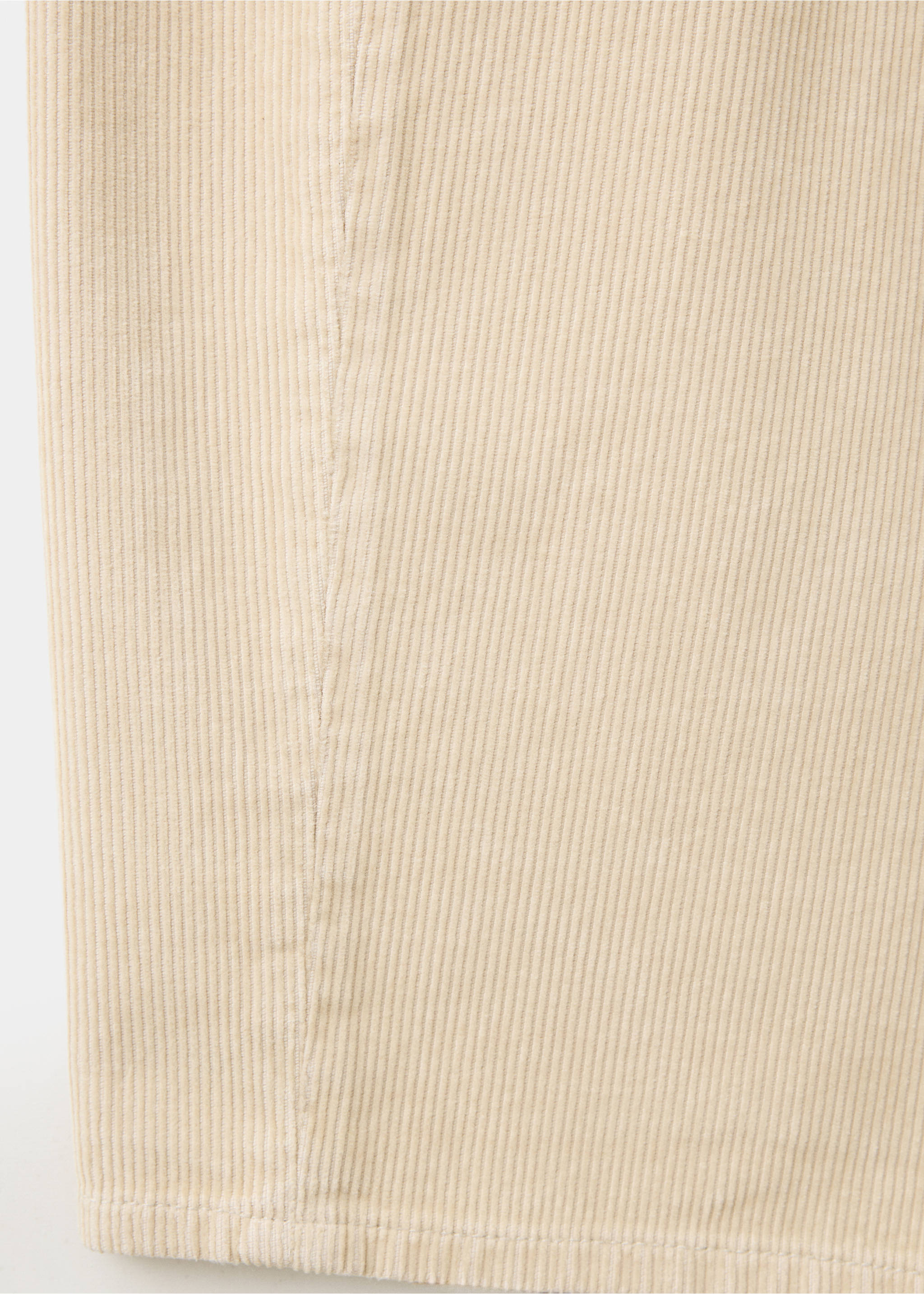 Balloon-fit corduroy pants - Details of the article 0, Ecru. Ref: 37047786-00.