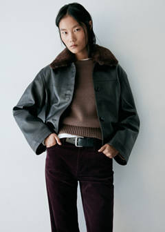 Flared corduroy trousers — Wine 4