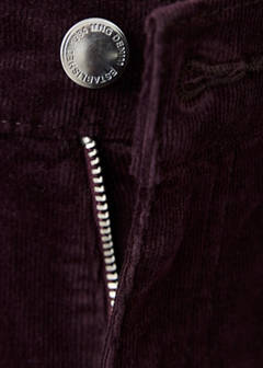 Flared corduroy trousers — Wine 6