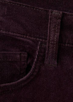 Flared corduroy trousers — Wine 7