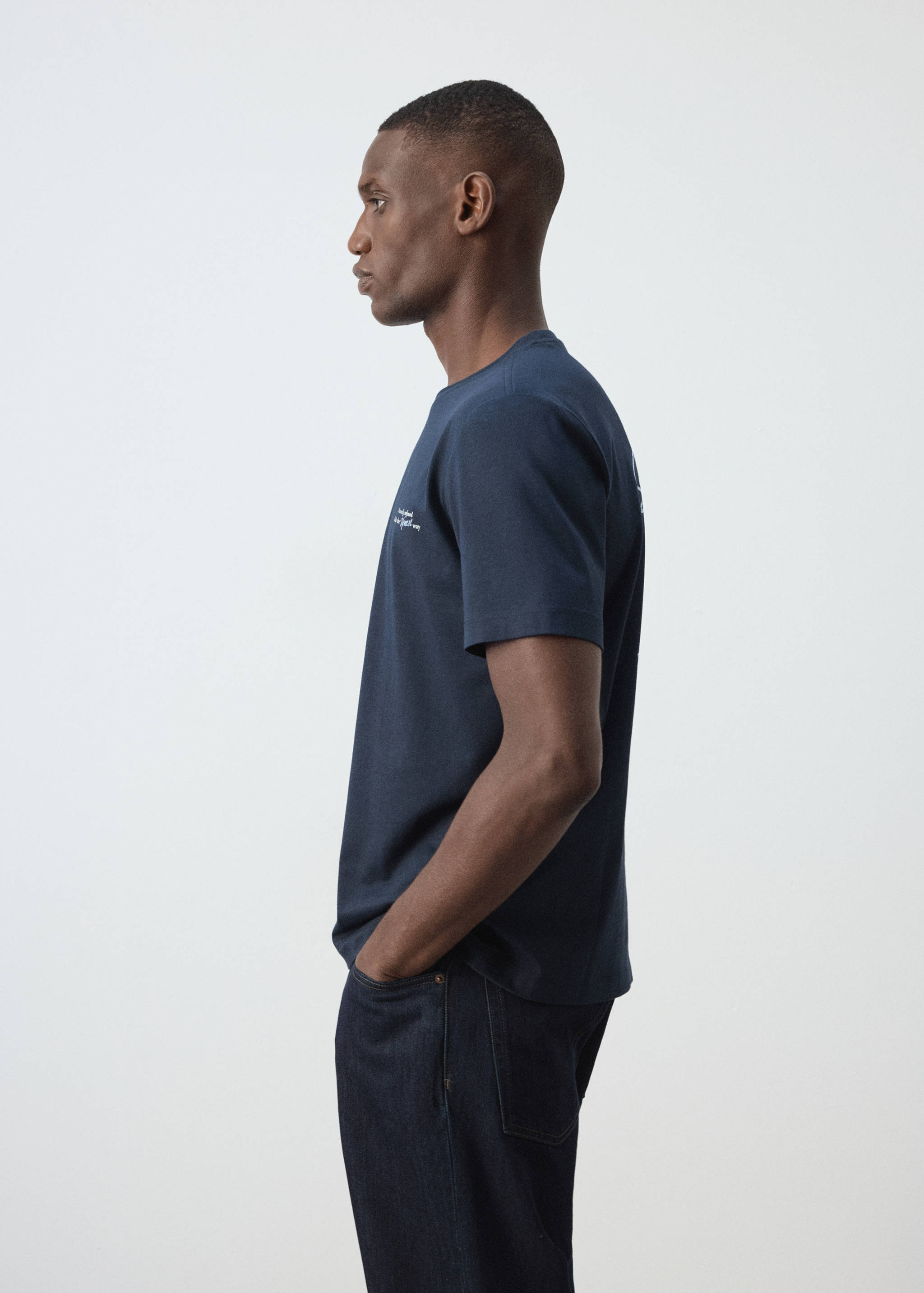 T-shirt 100 % coton texte - Détail de l'article 2