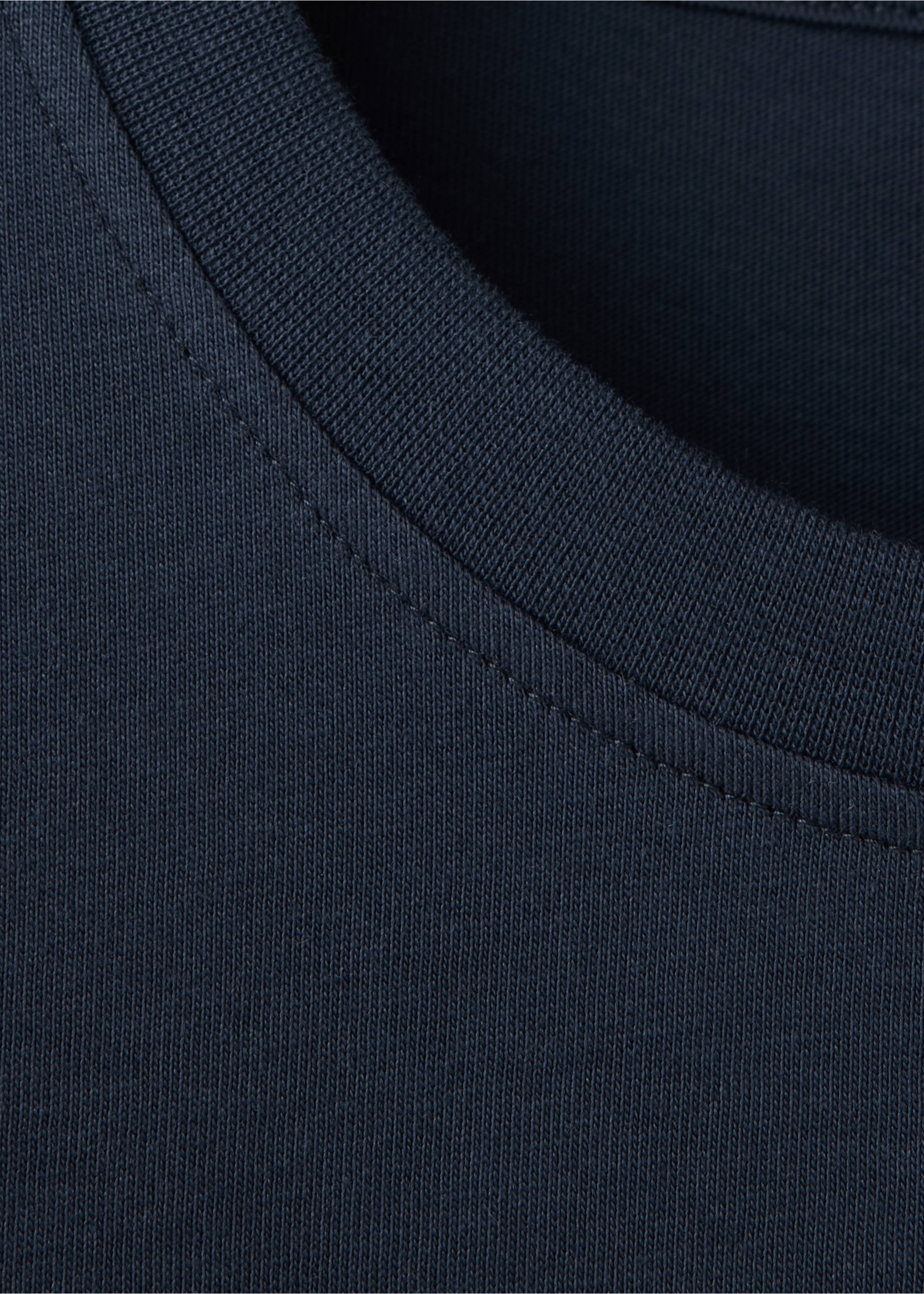 T-shirt 100 % coton texte - Détail de l'article 8, Bleu marine foncé. Ref: 37047790-00.