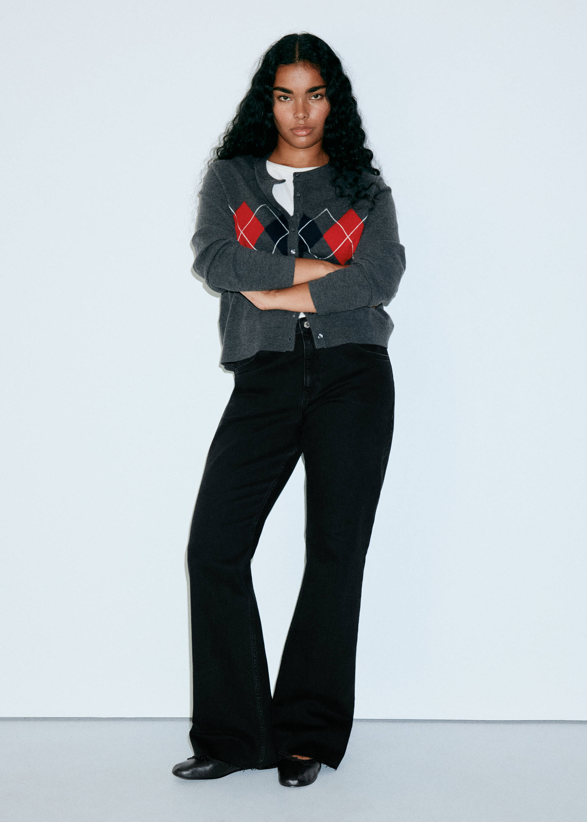 High waist flared jeans - Details of the article 5