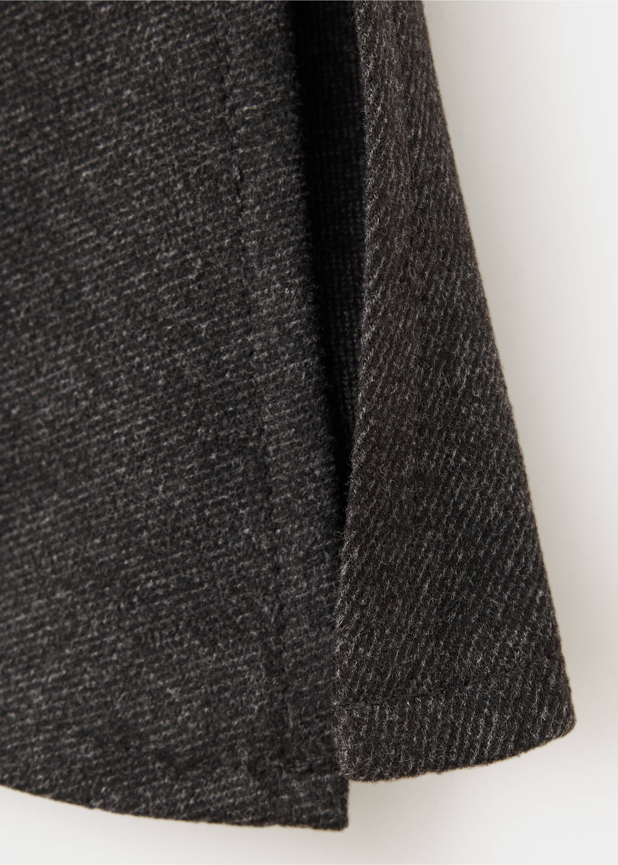 Asymmetric side ruched top - Details of the article 0, Grey. Ref: 37047792-00.