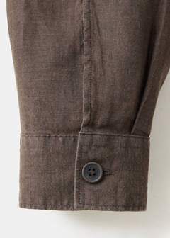 Regular-fit 100% linen shirt with pockets — Brown 8