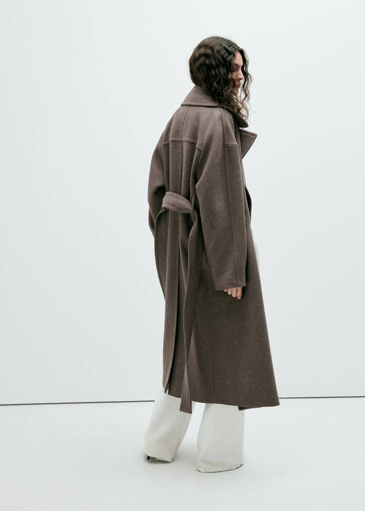 Manteco wool coat with belt - thumbnail 10