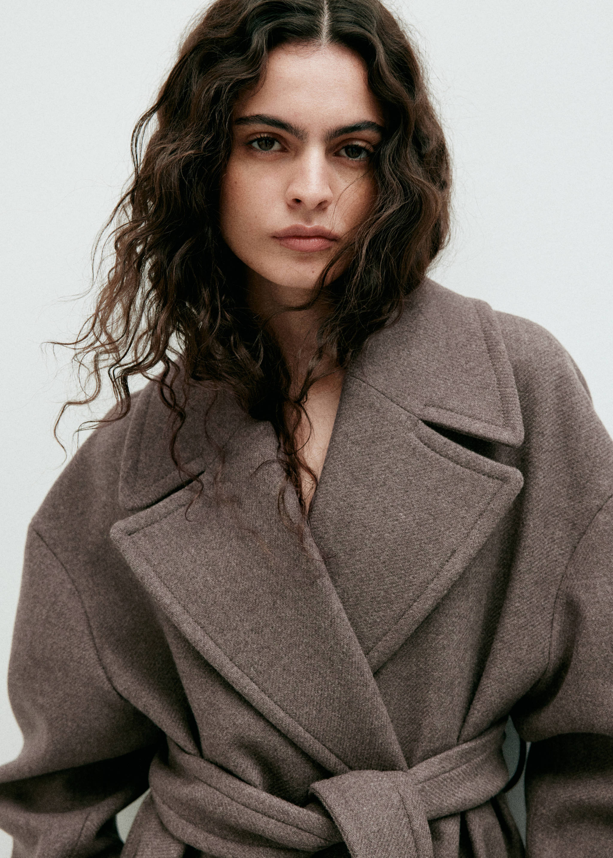 Manteco wool coat with belt - Details of the article 3