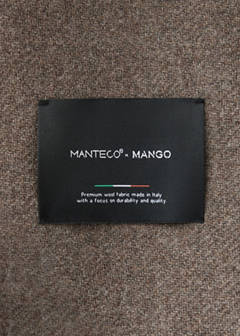 Manteco wool coat with belt — Medium Brown 11