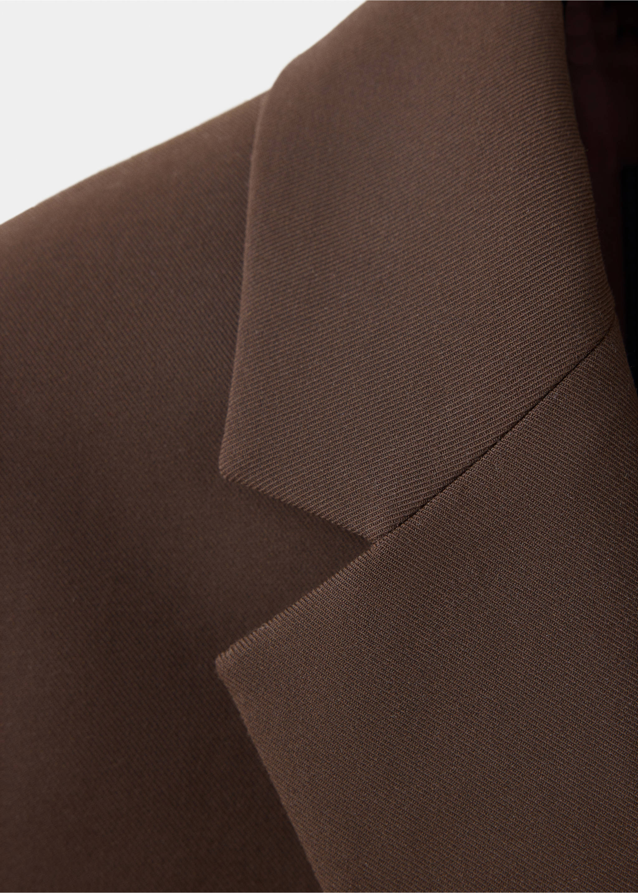 Straight jacket with flap pockets - Details of the article 0, Brown. Ref: 37047806-00.