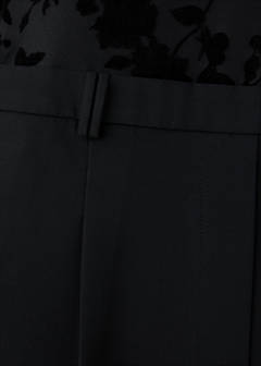 Straight devoré jumpsuit — Black 5