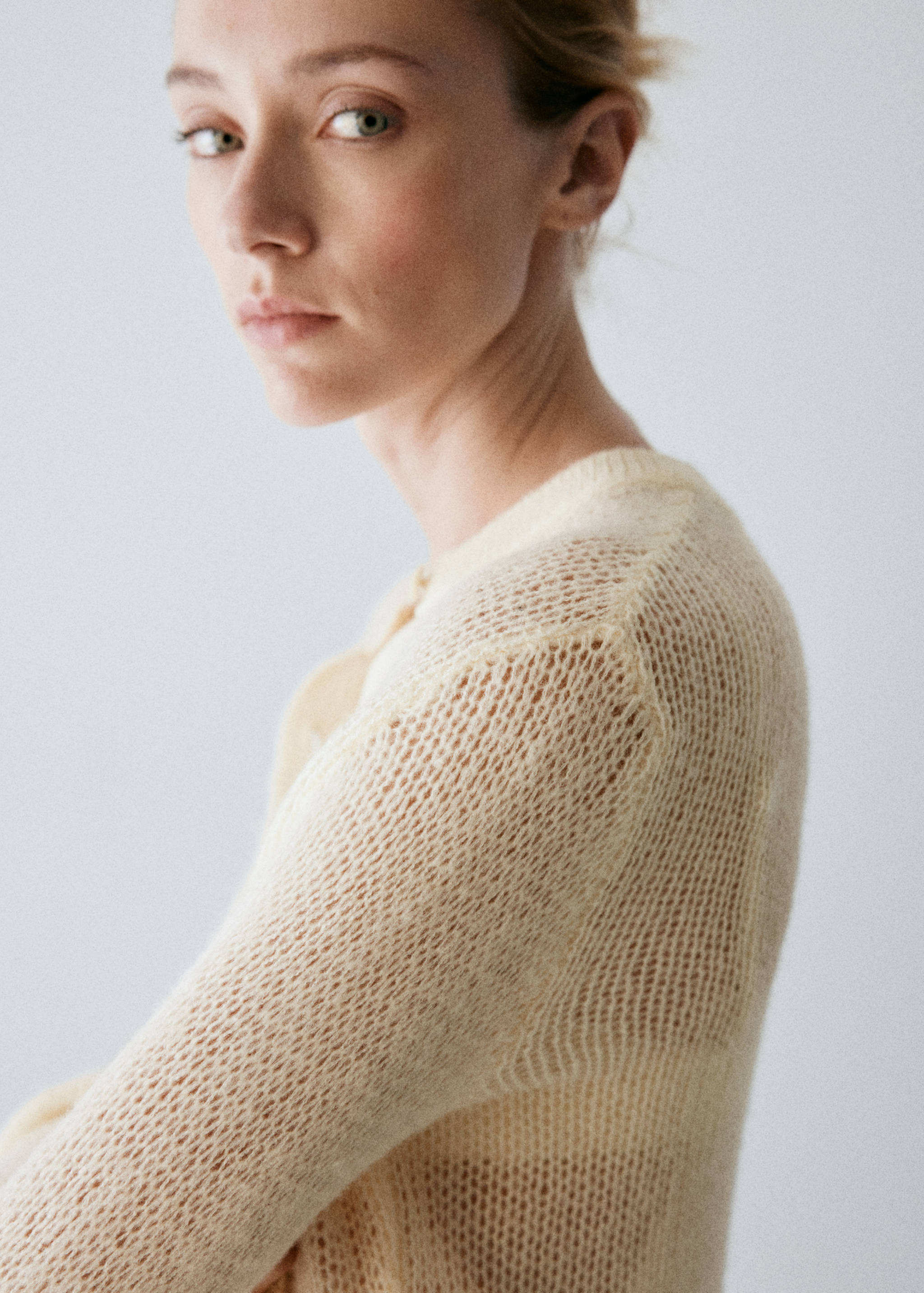 Open knit cardigan - Details of the article 1