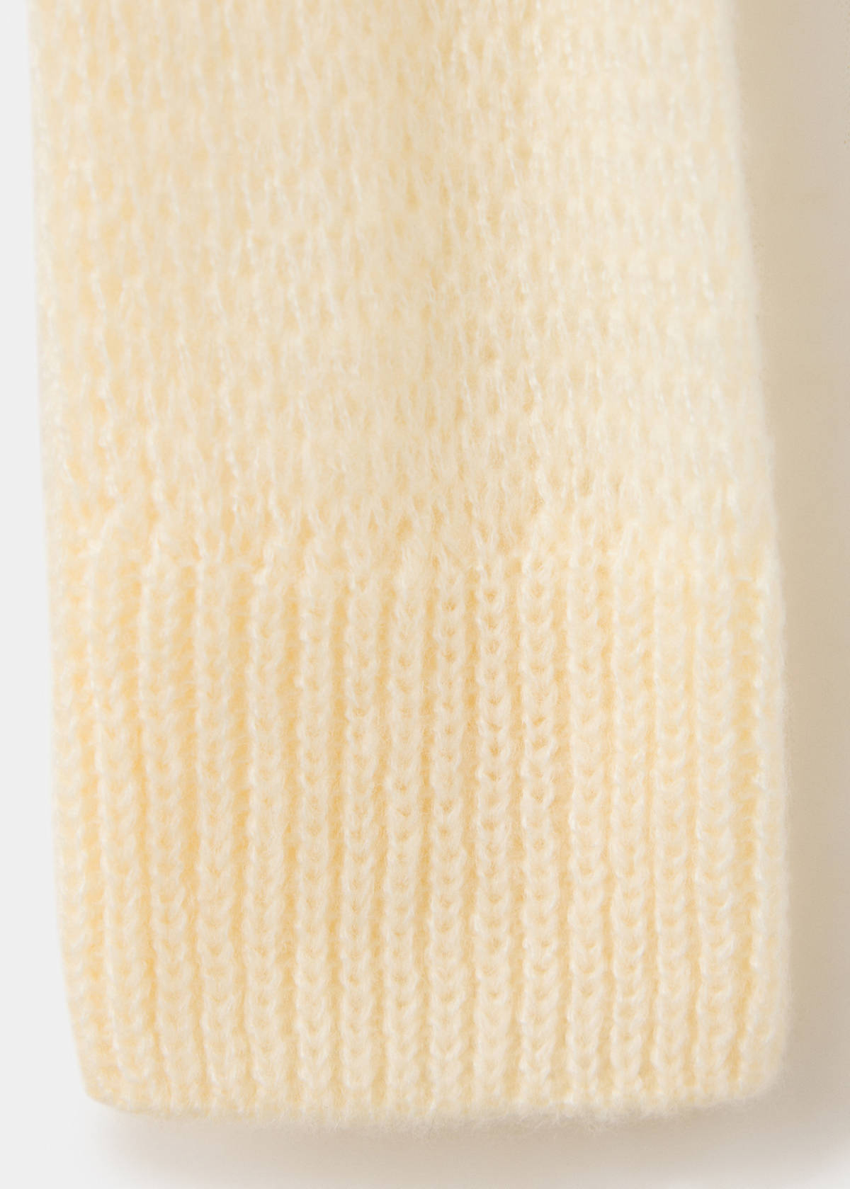 Open knit cardigan — Ecru
