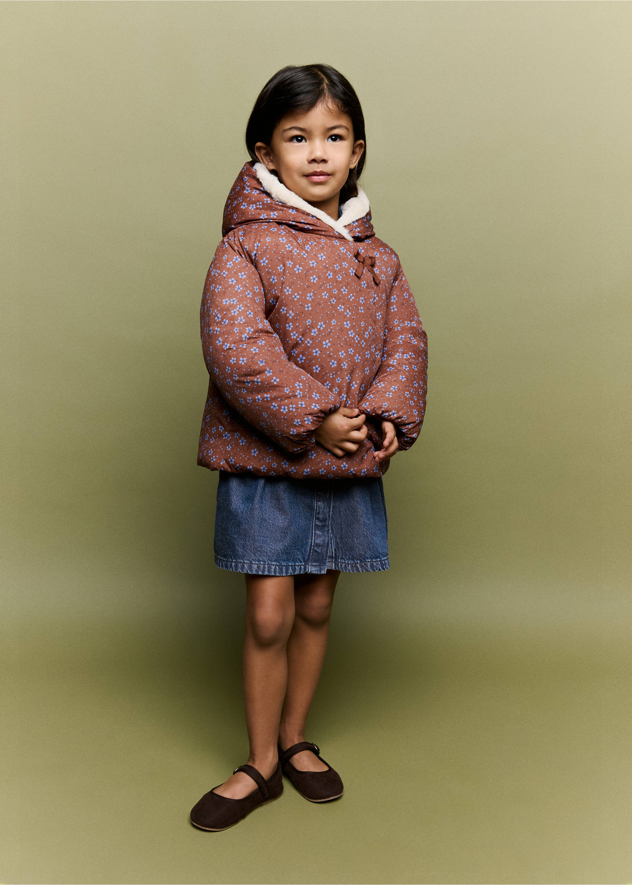 Flowers print anorak - General plane, Russet. Ref: 37047882-00.