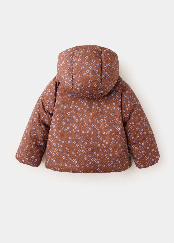 Flowers print anorak — Russet
