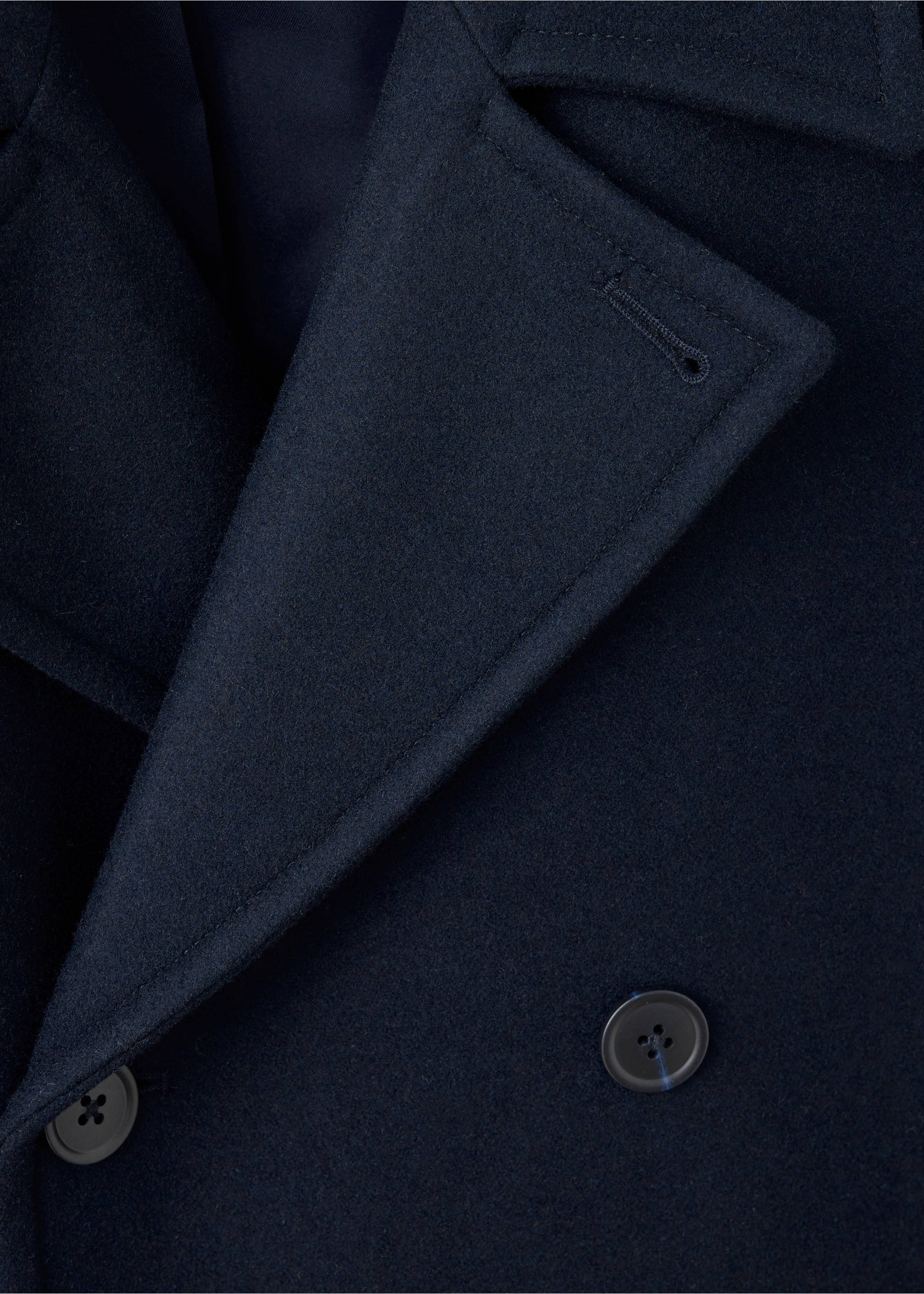 Coat tinof - Details of the article 8, Night Blue. Ref: 37047884-00.