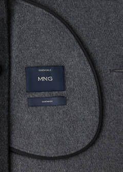 Wool-blend coat with button fastening — Charcoal 8