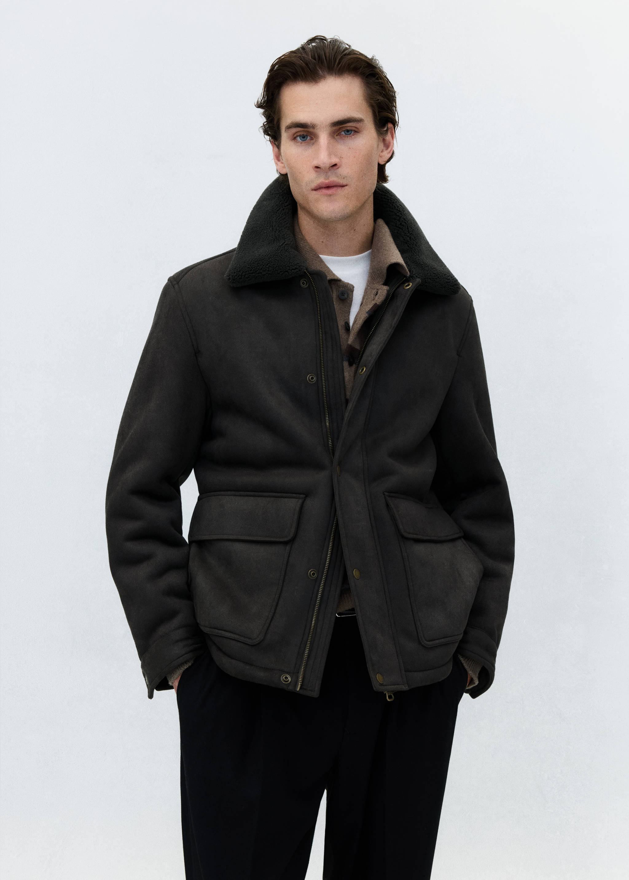 Double face jacket with fleece lining - Details of the article 5