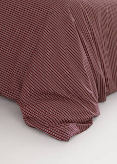 Striped duvet cover for 150 cm bed — Red 4