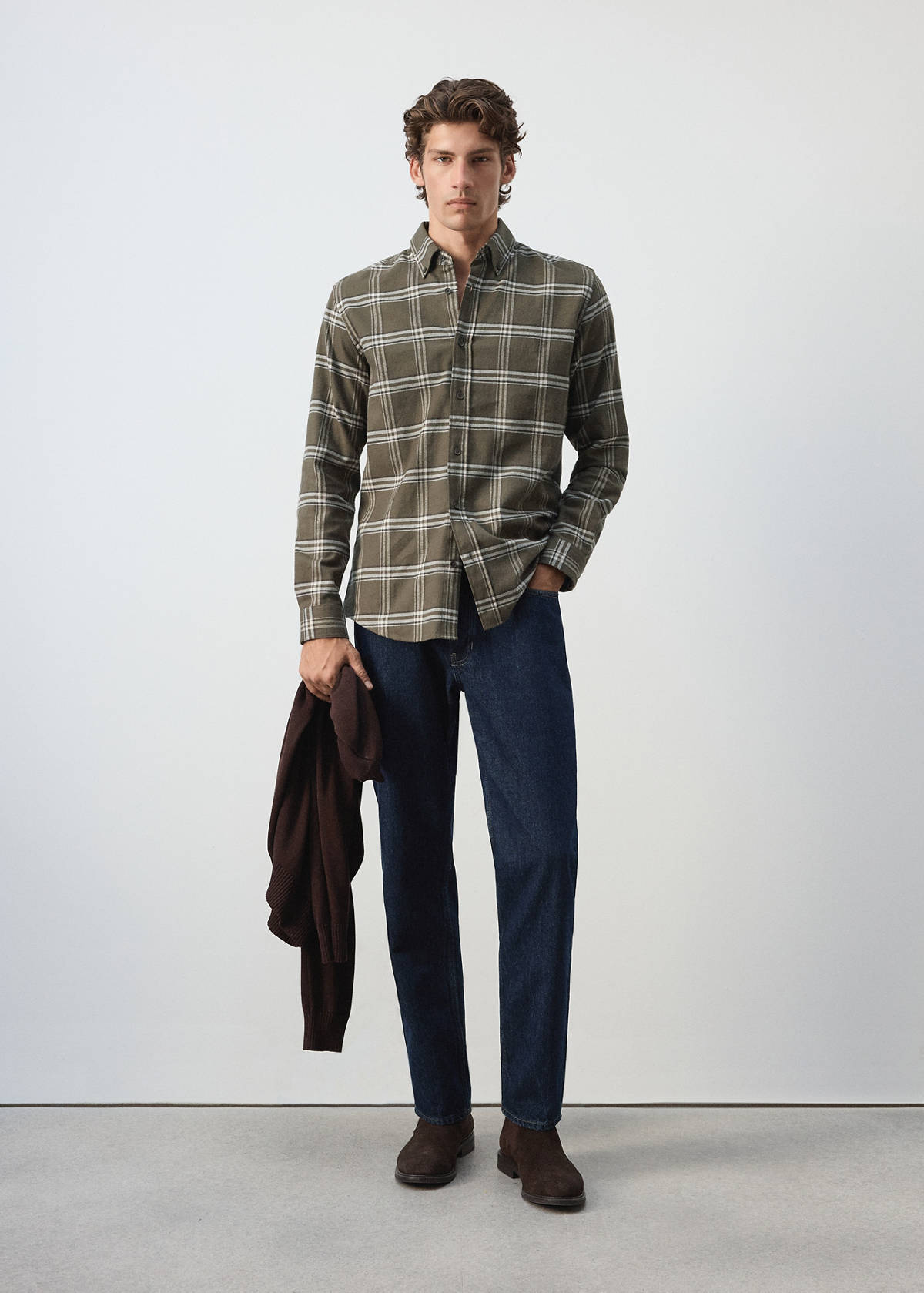 100% cotton flannel checkered shirt