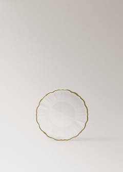 Wavy-edged glass plate — Gold 5