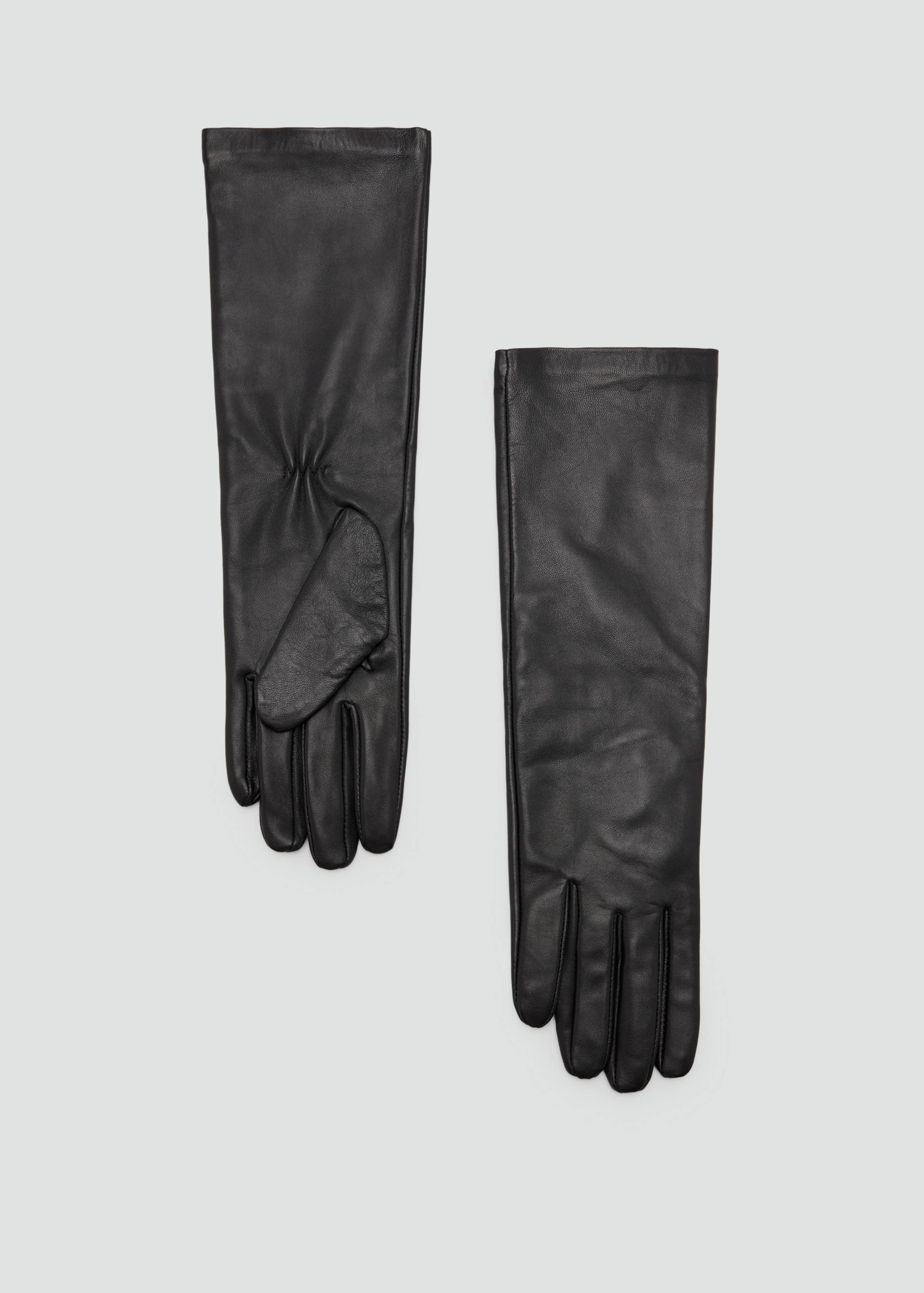 Lange handschoenen van getrommeld leer - Artikel zonder model
