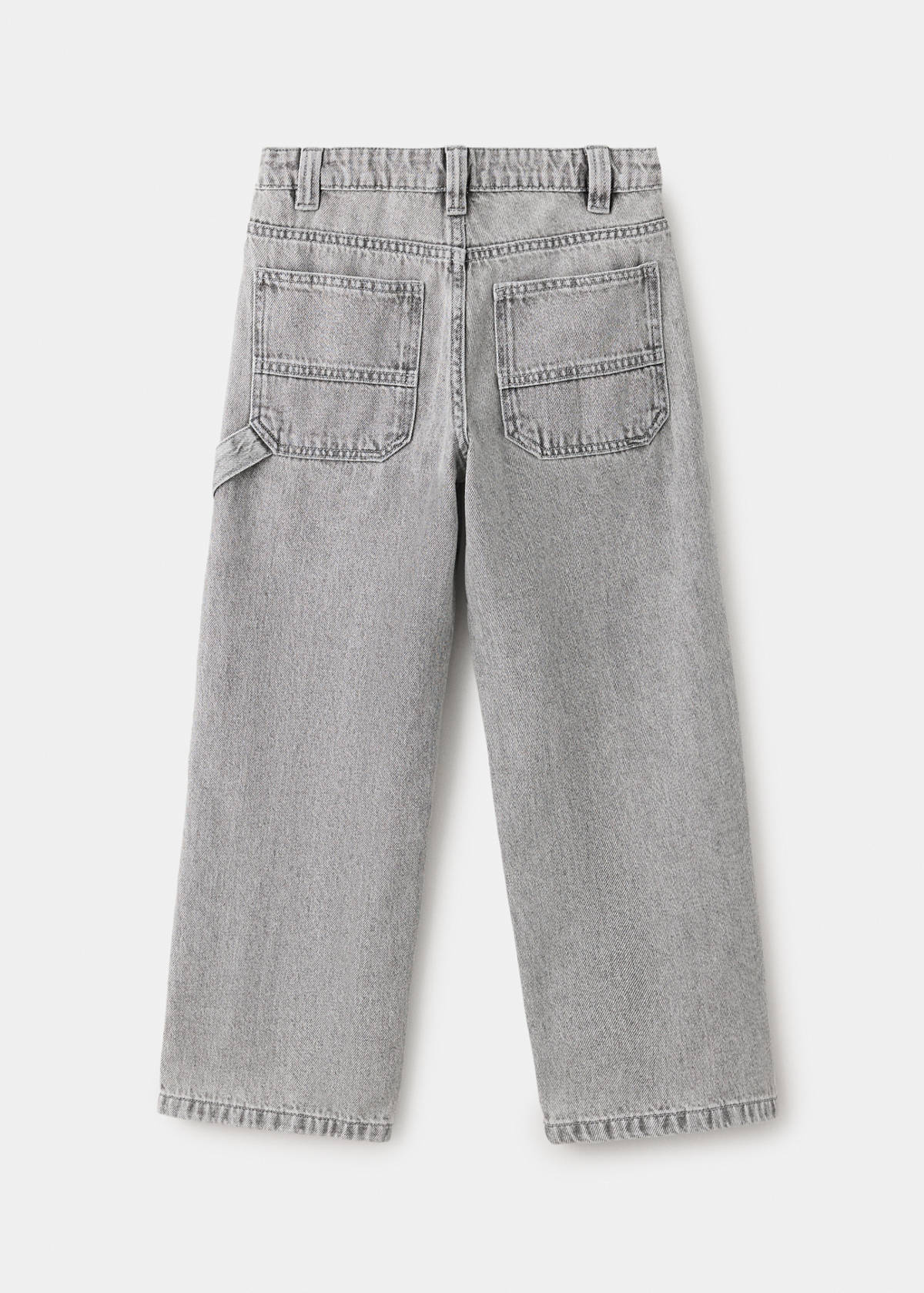 Wide leg jeans with pockets — Denim Grey