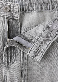 Wide leg jeans with pockets — Denim Grey 4