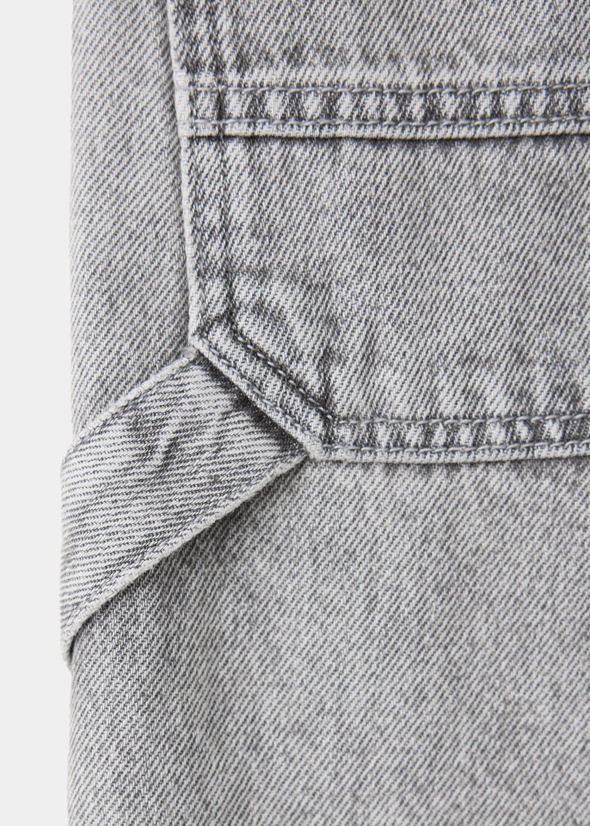 Wide leg jeans with pockets — Denim Grey