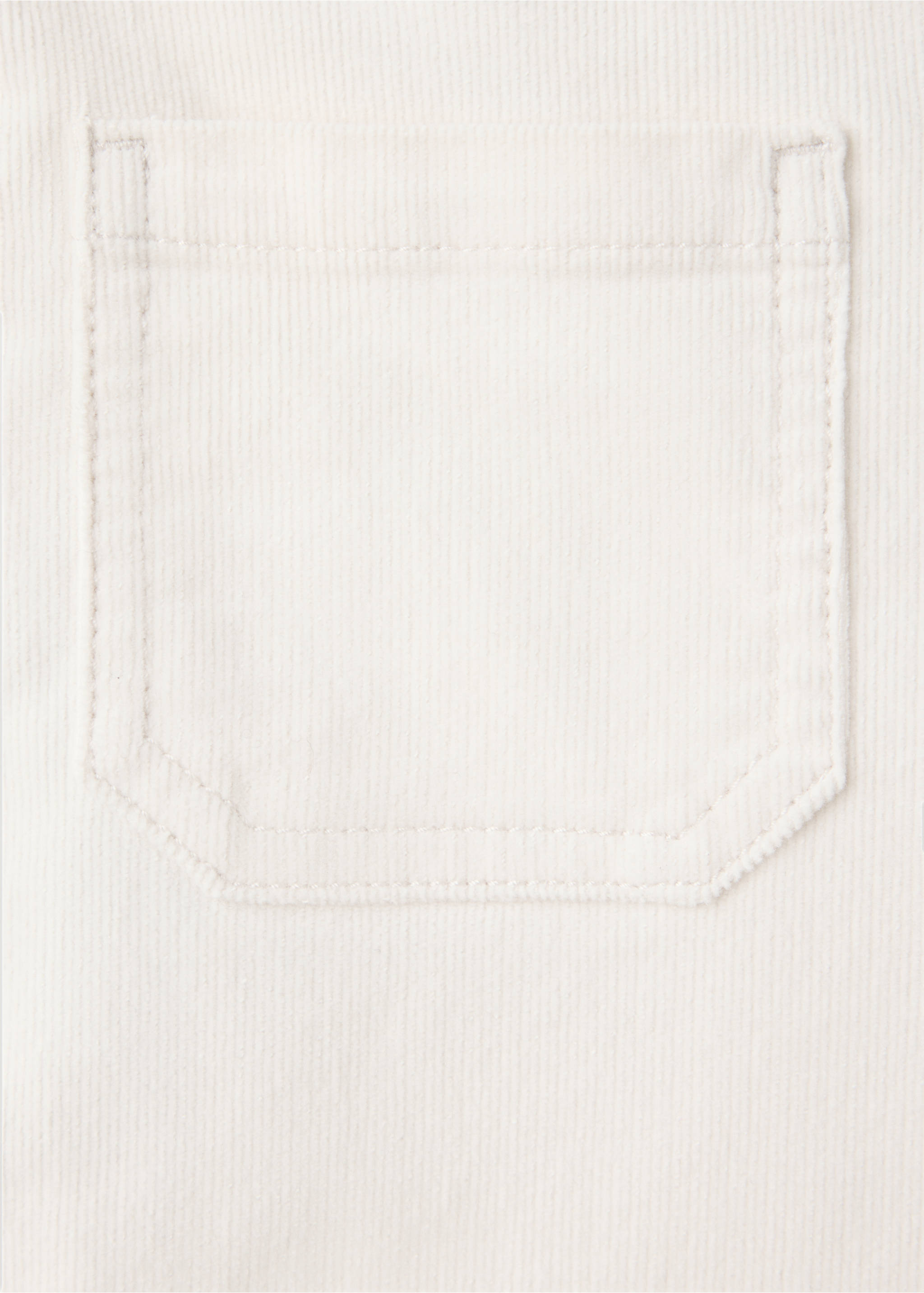 Flared corduroy trousers - Details of the article 0, White. Ref: 37047909-00.